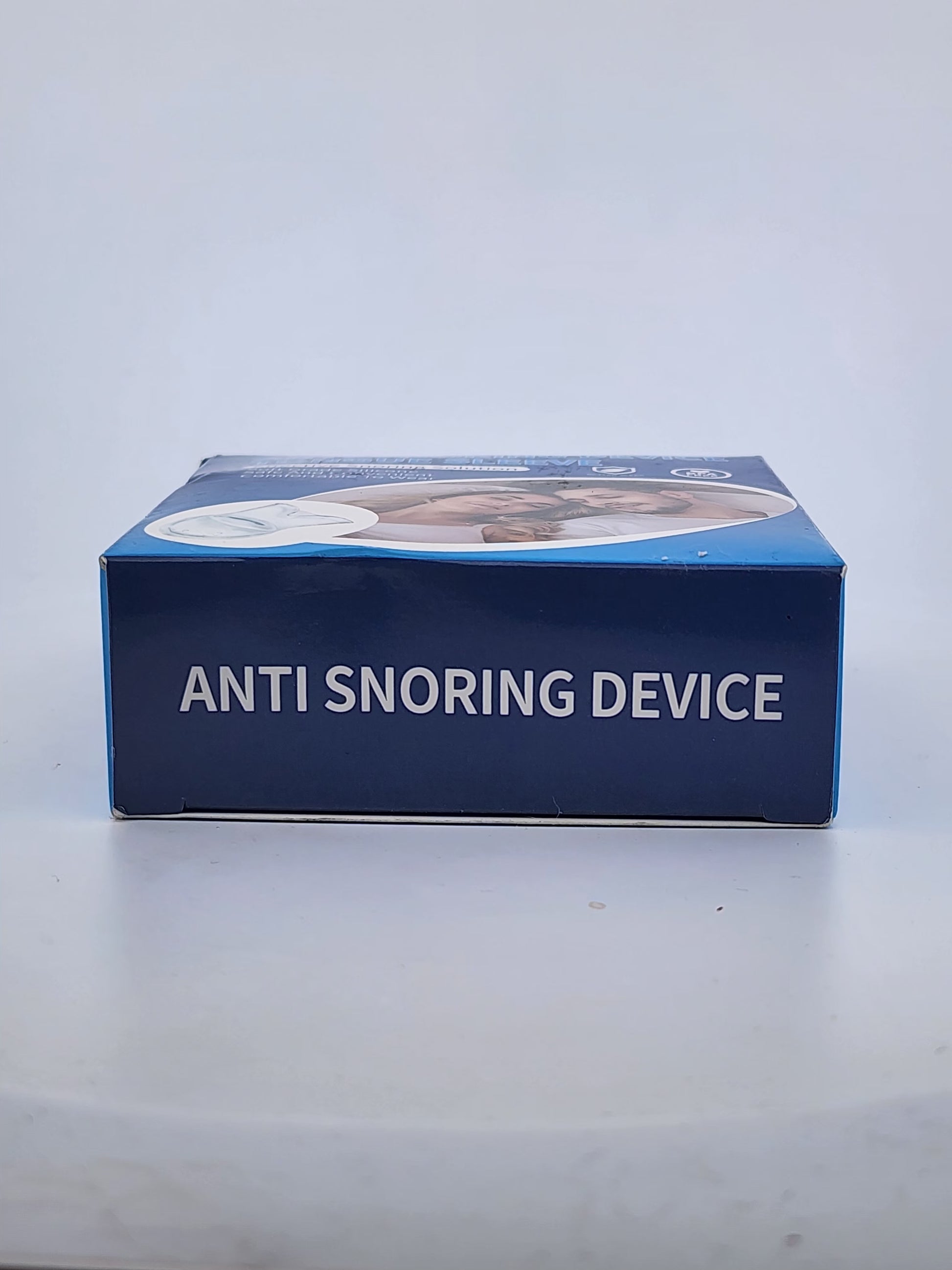 Blue box labeled 'Anti Snoring Device' on a white background