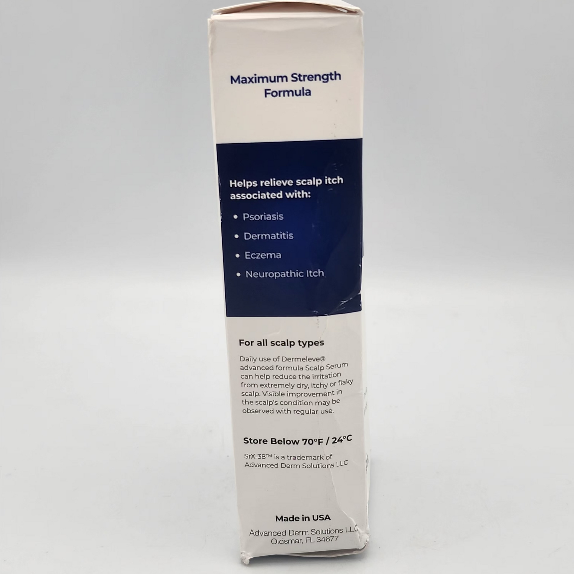 Box of Maximum Strength Formula on a gray background