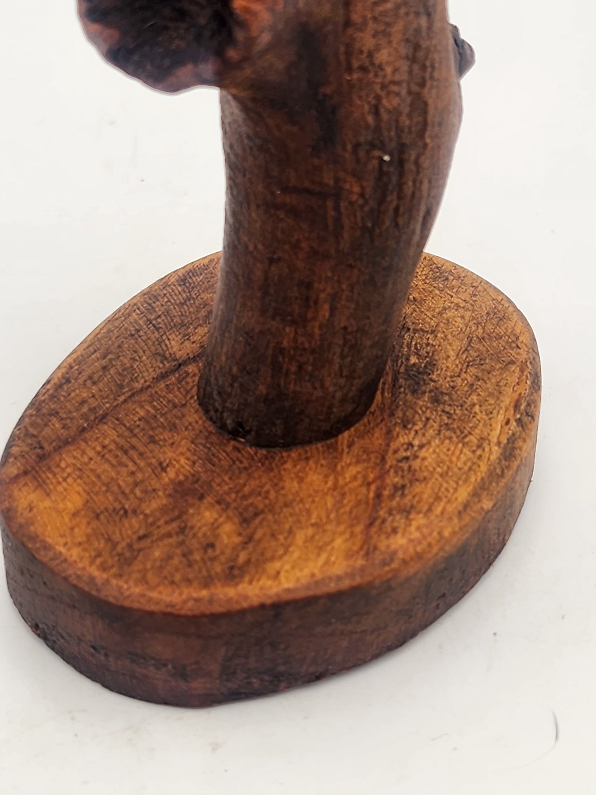 Wooden stamp on a white background