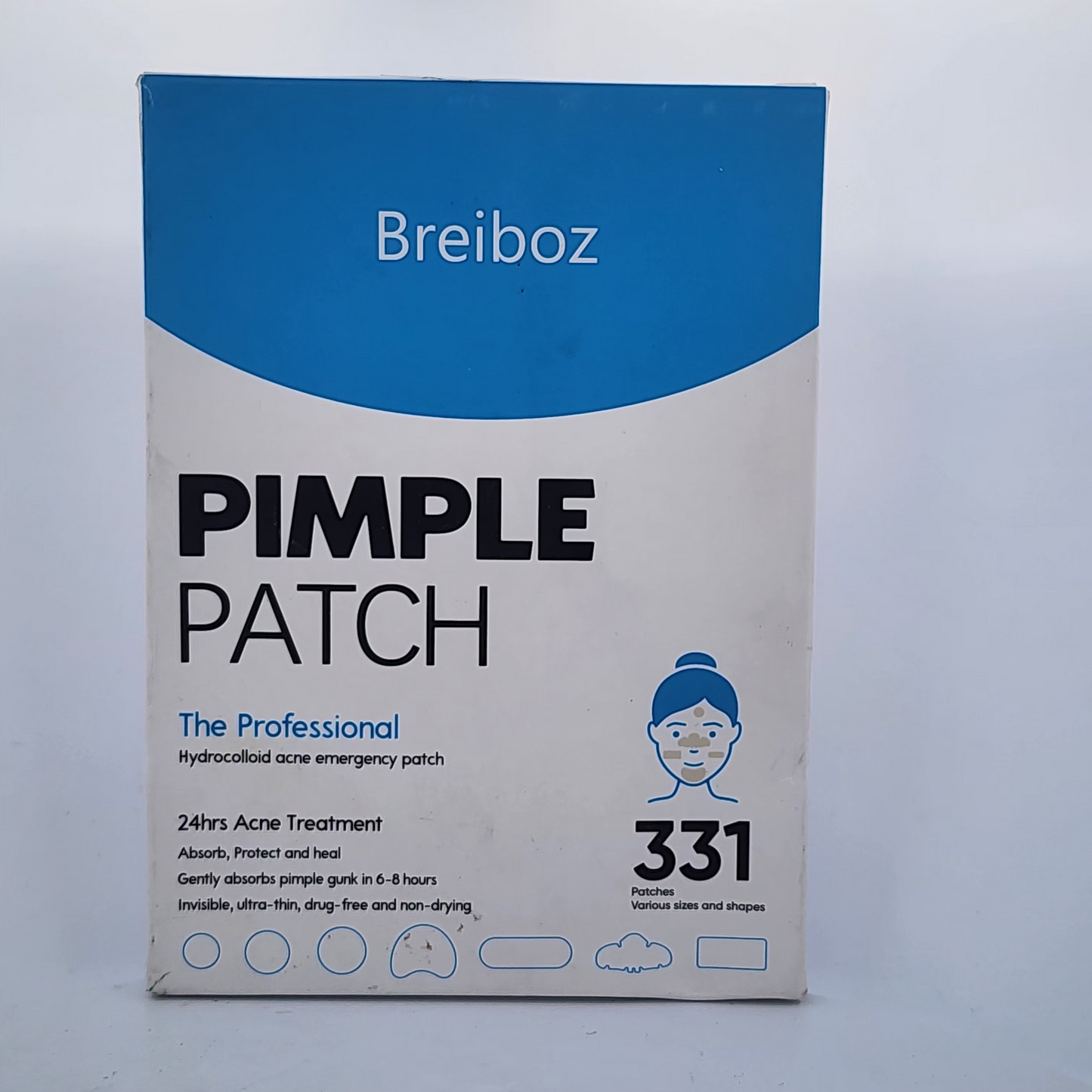 Box of Breiboz Pimple Patch on a gray background
