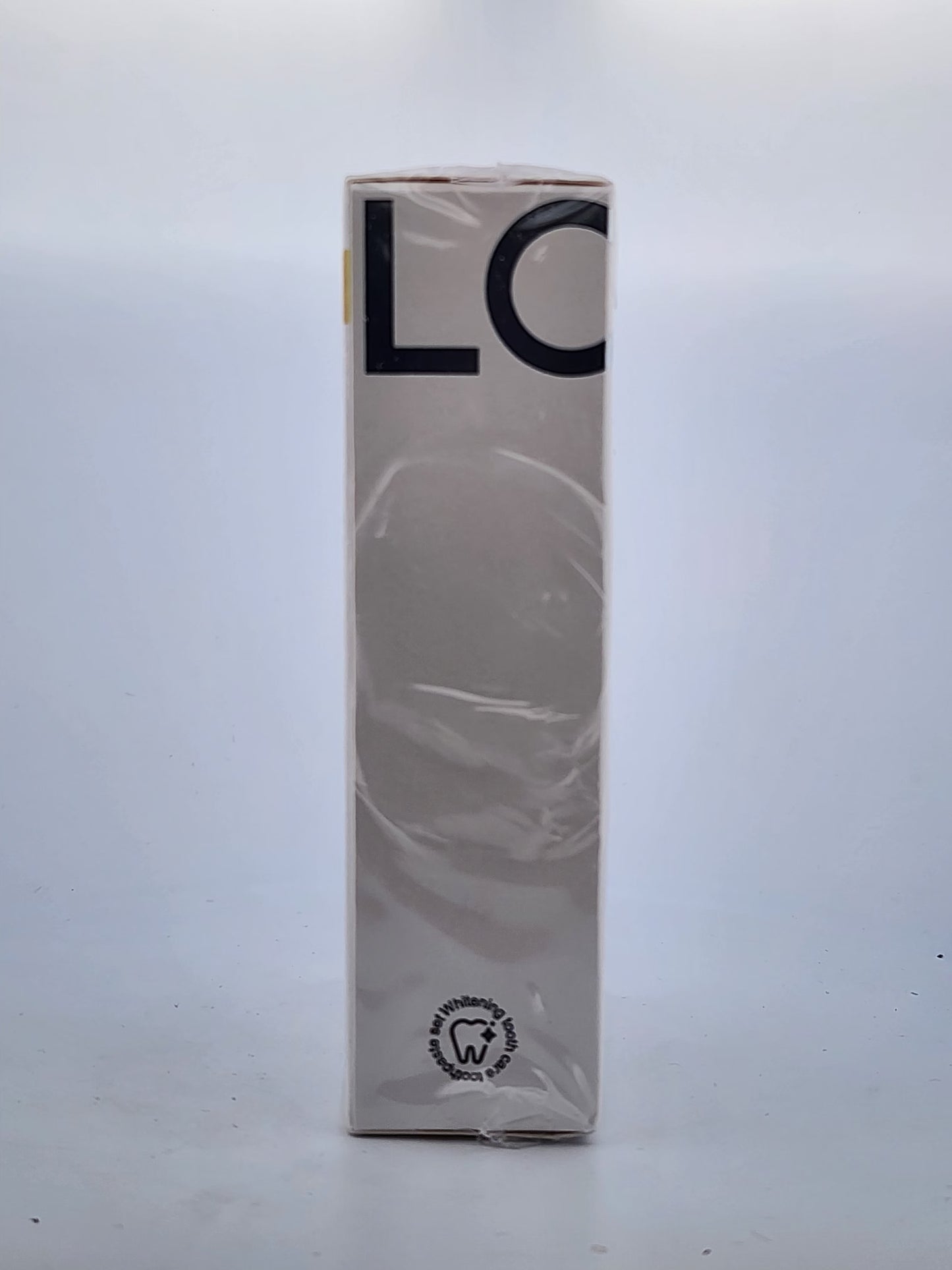 Product packaging with 'LO' branding on a white background