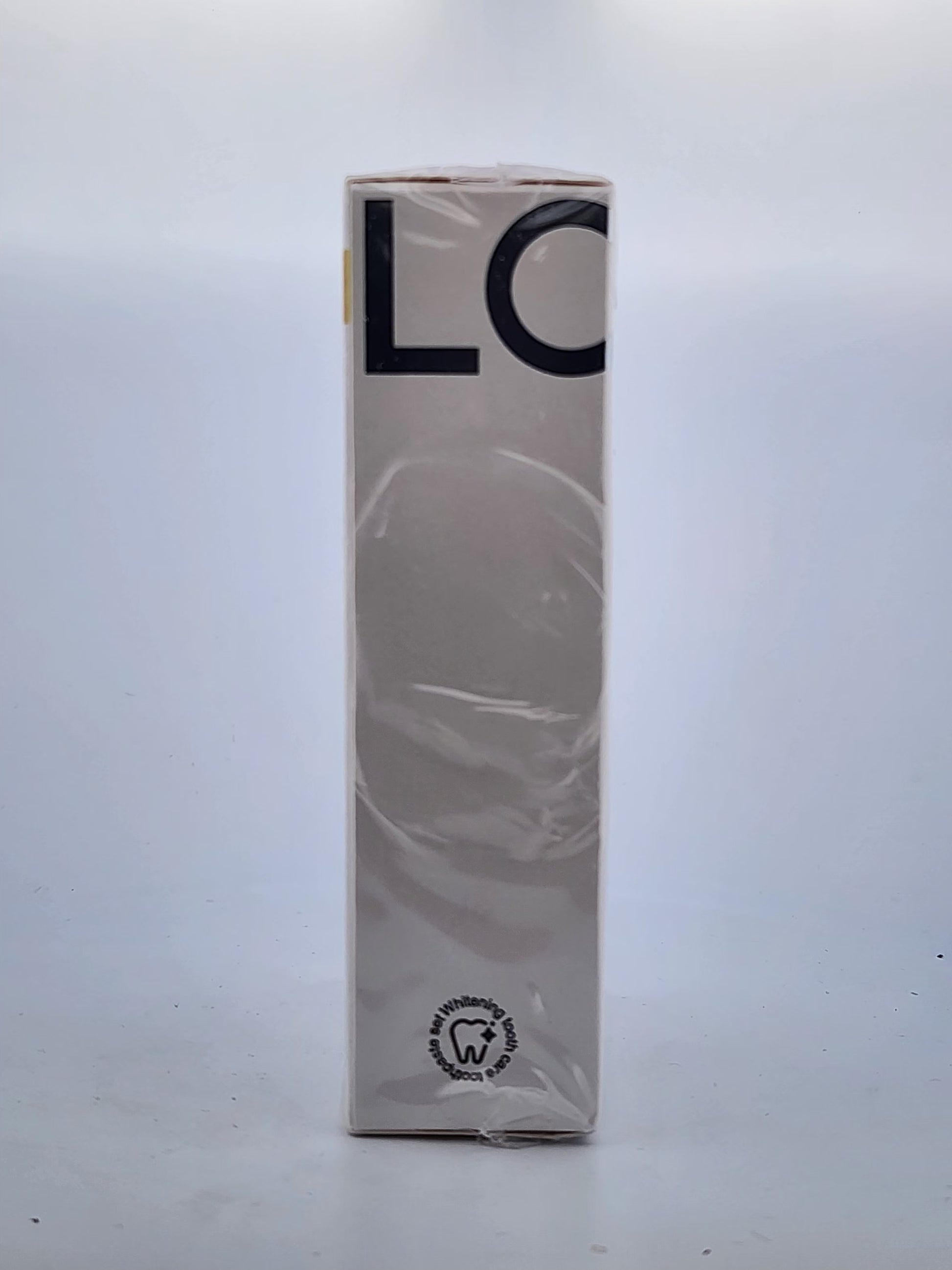 Product packaging with 'LO' branding on a white background