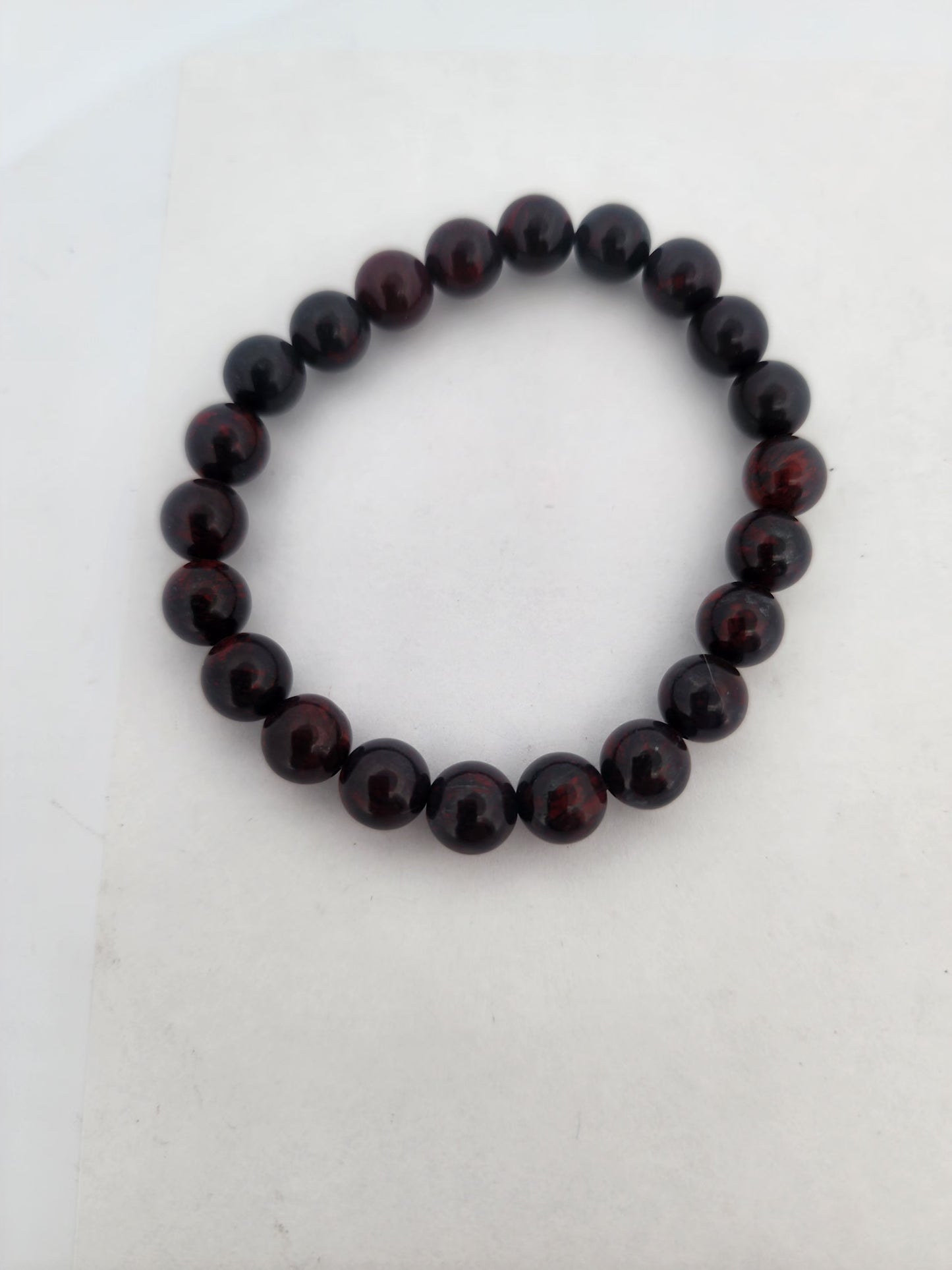 Dark Red Jasper Healing Bracelet - Stability & Endurance