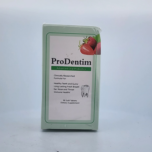 ProDentim supplement packaging on a white background
