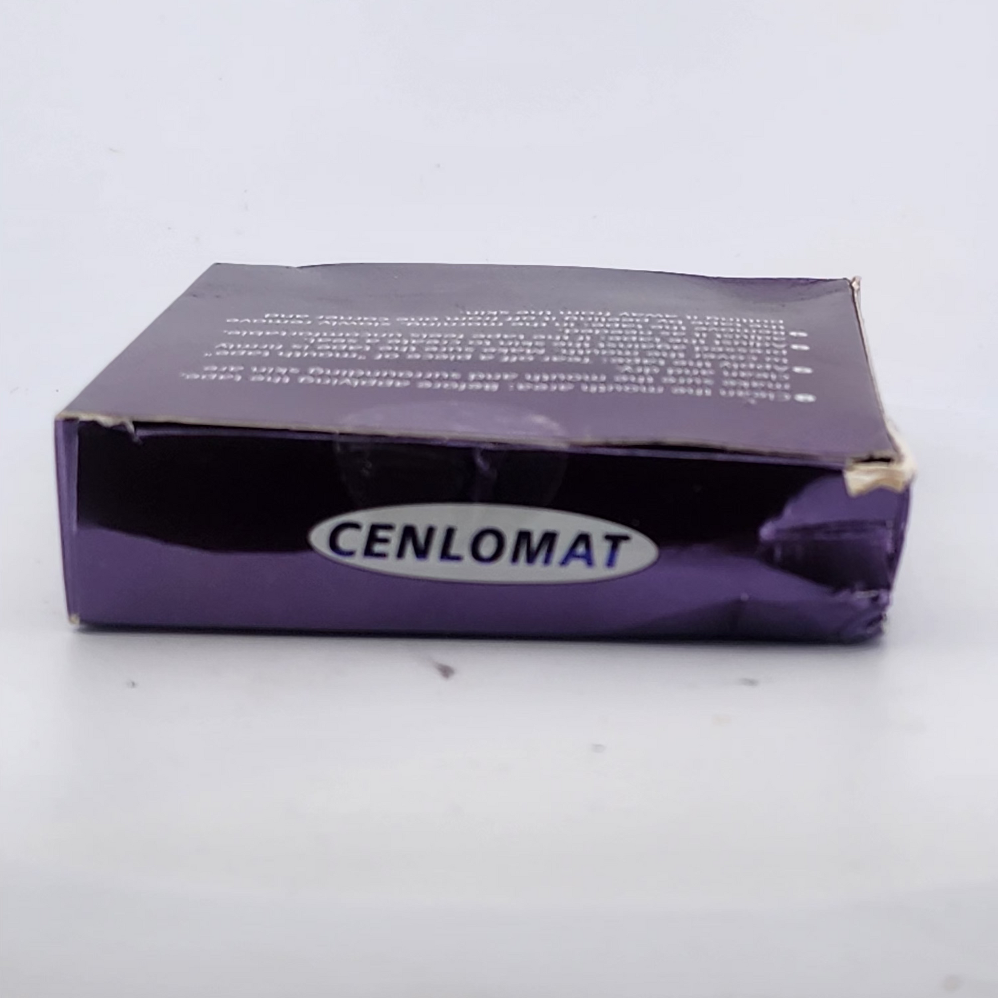 Purple box with 'Cenlomat' branding on a white background