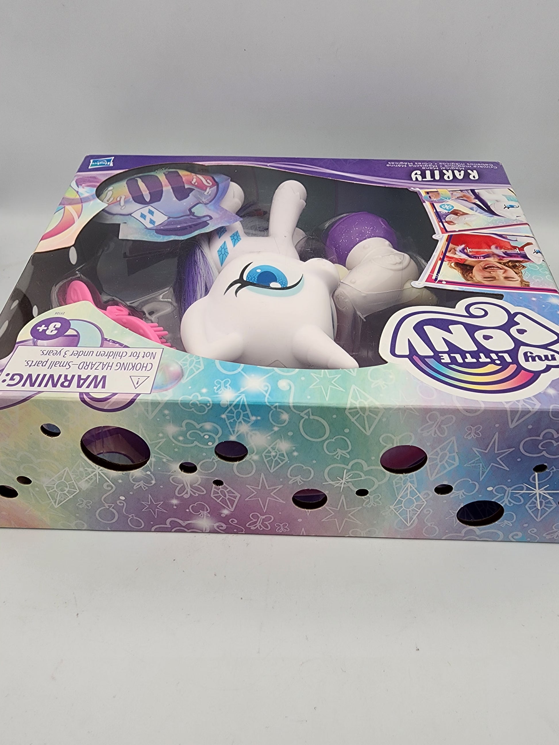 Toy figure in packaging with colorful design