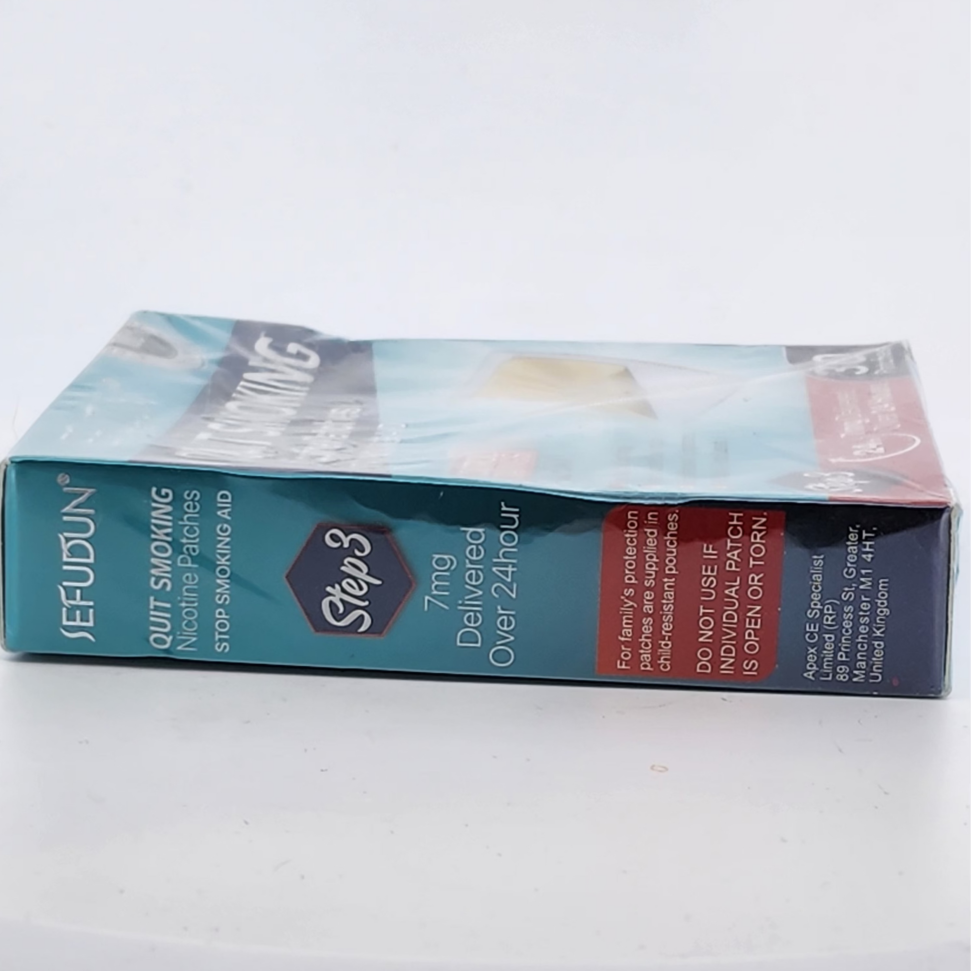 Seradyn Nicotine Patch packaging on a white background