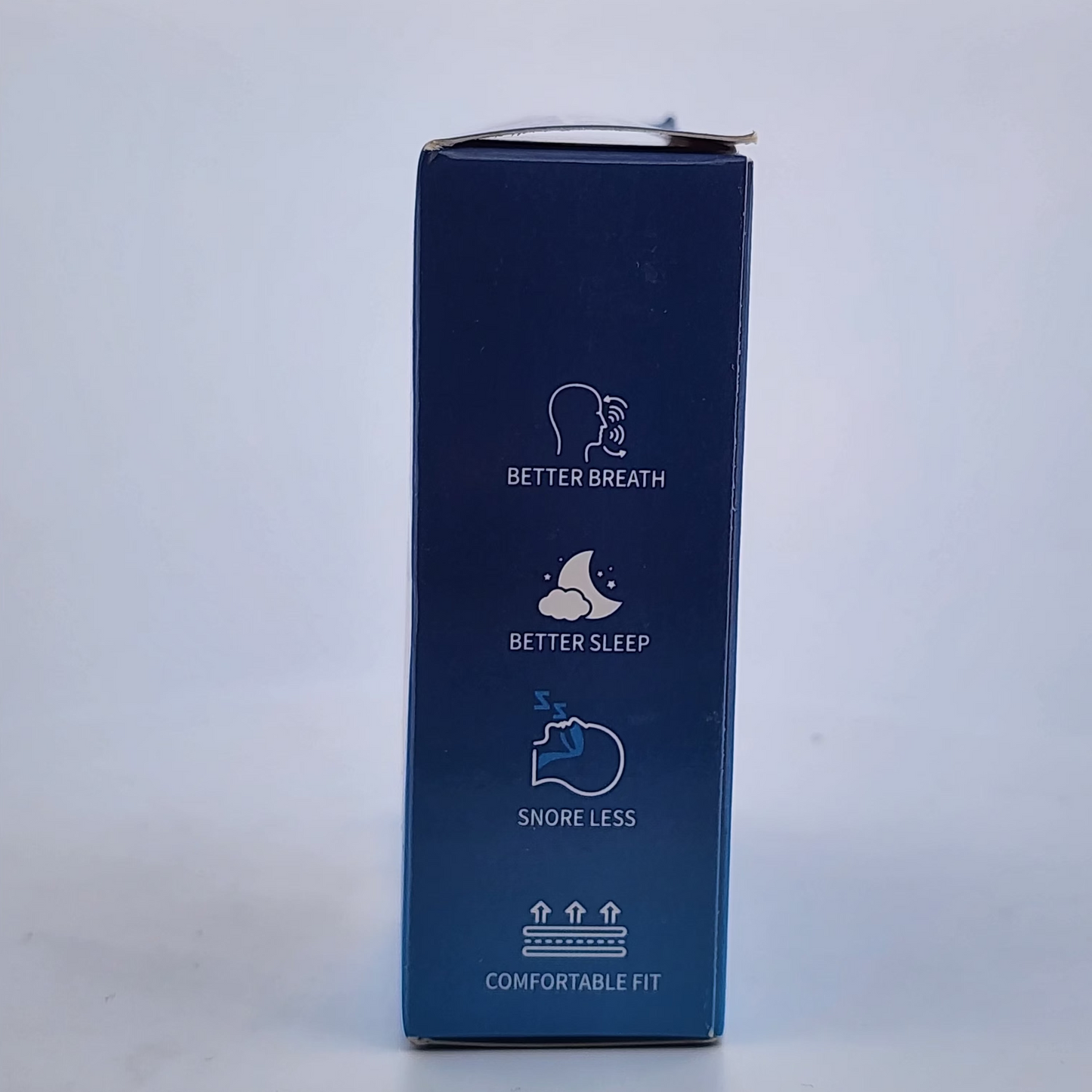 Blue packaging box with 'Better Breath' and 'Better Sleep' text on a white background