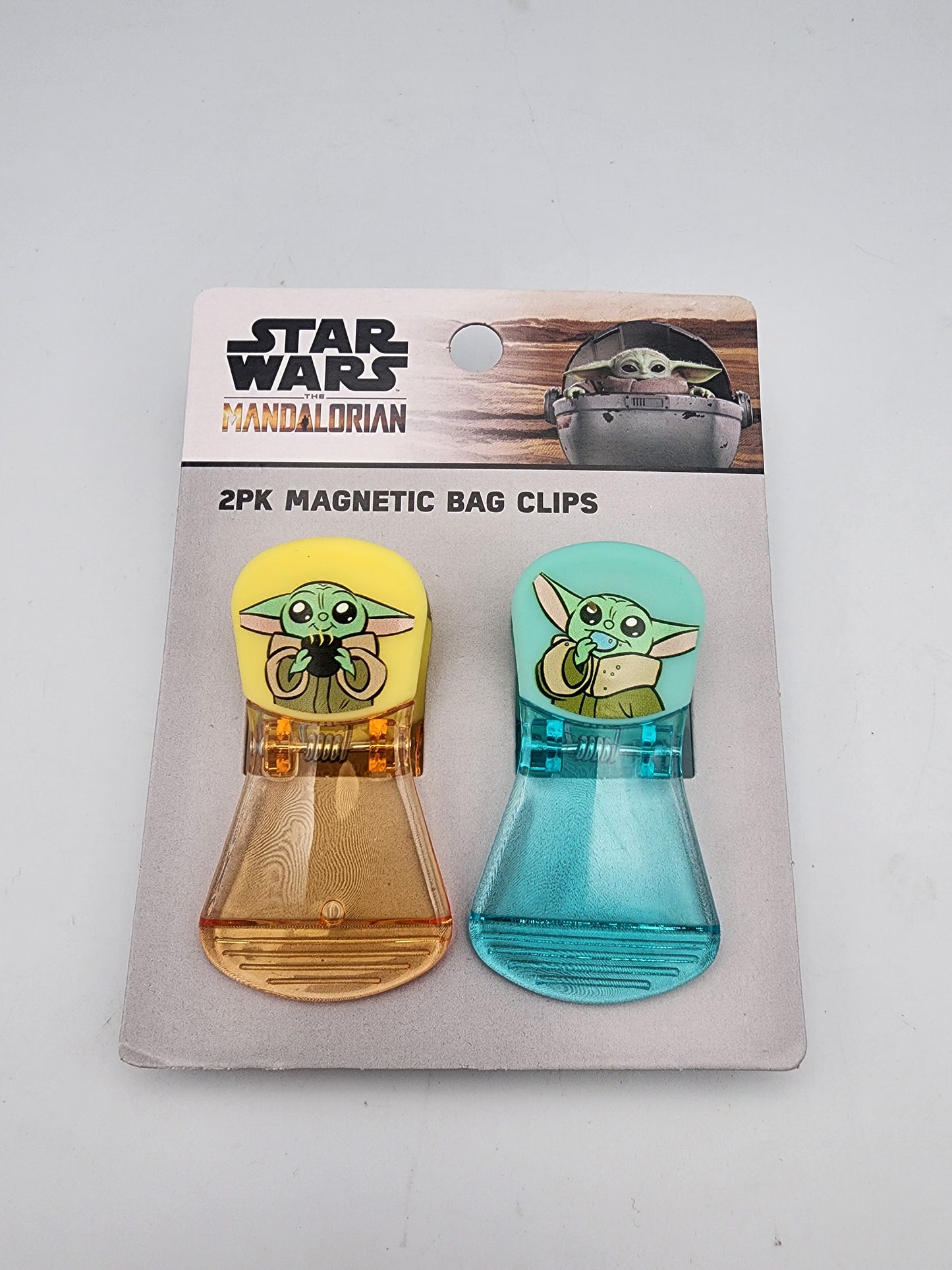 Star Wars Mandalorian Baby Yoda Grogu Magnetic Bag Clips 4-Pack Lot