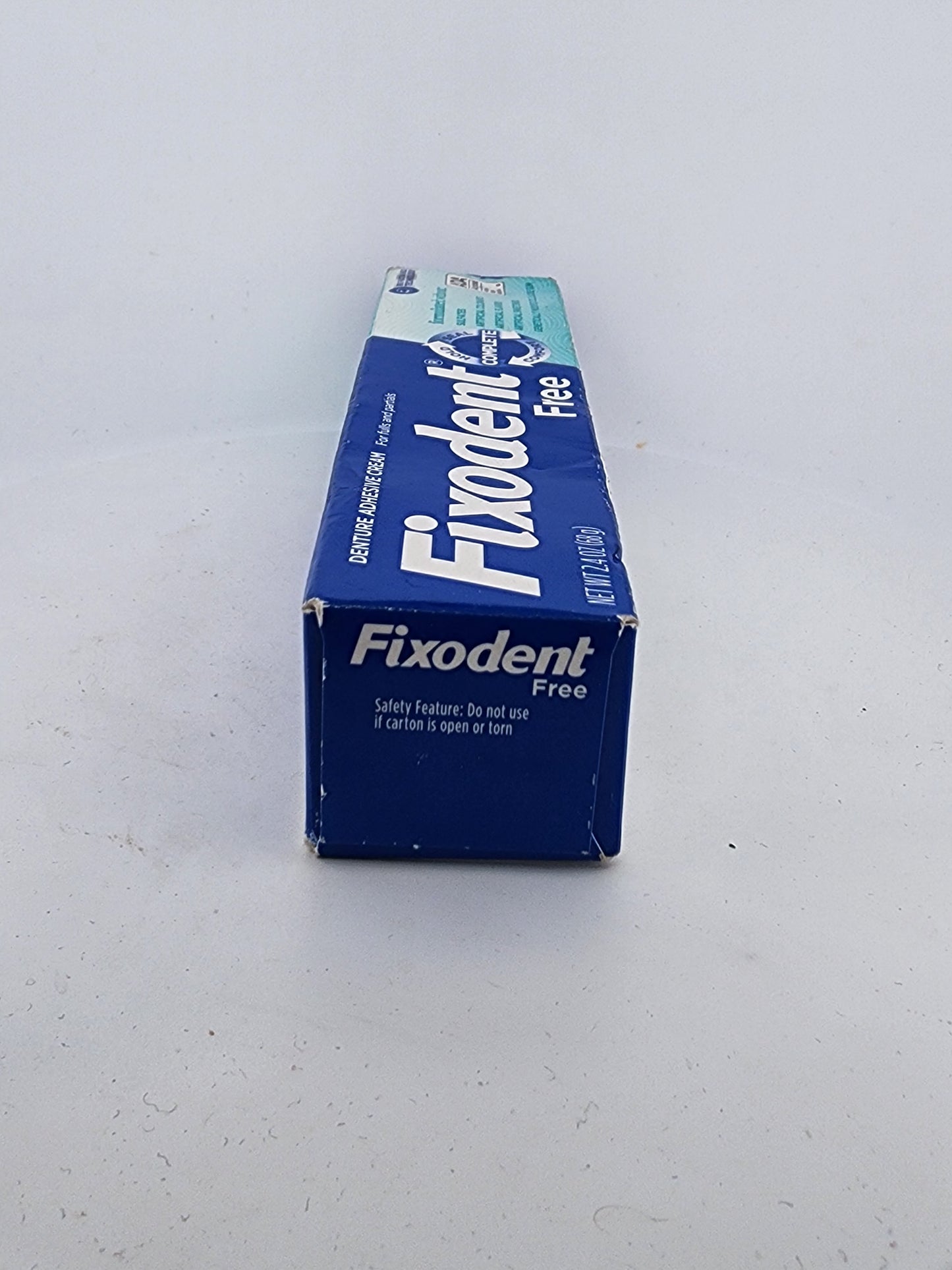 Fixodent Free Denture Adhesive Cream 2.4oz Complete Comfort ADA Accepted