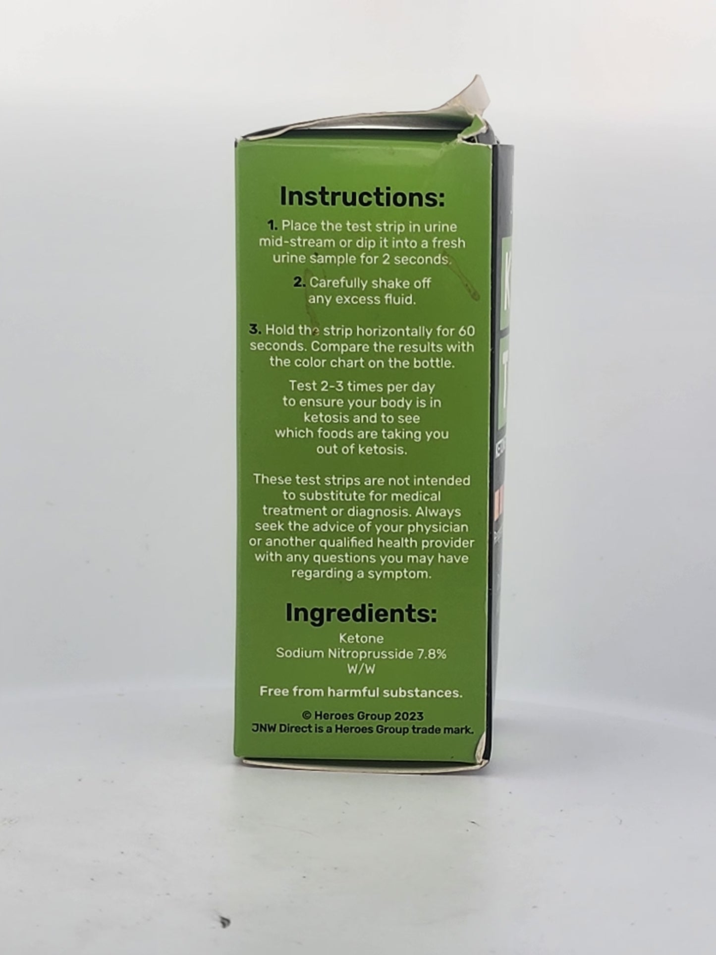 JNW Direct Ketone Test Strips - 150 Count for Keto Diet Urinalysis