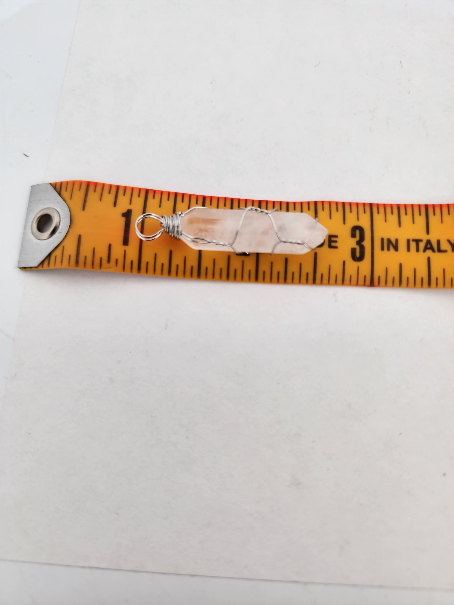 Clear Quartz Crystal Point Pendant Necklace