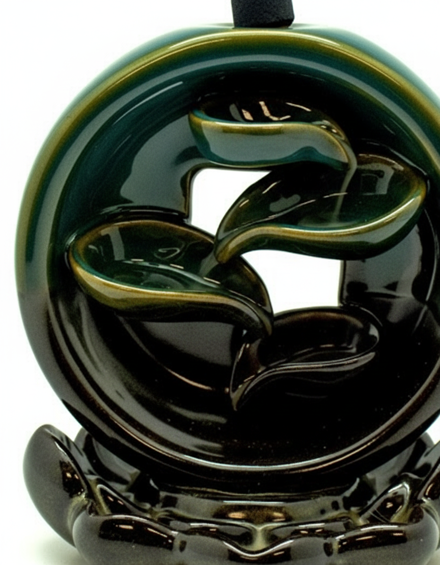 Round Ceramic Backflow Burner - Interior Detail