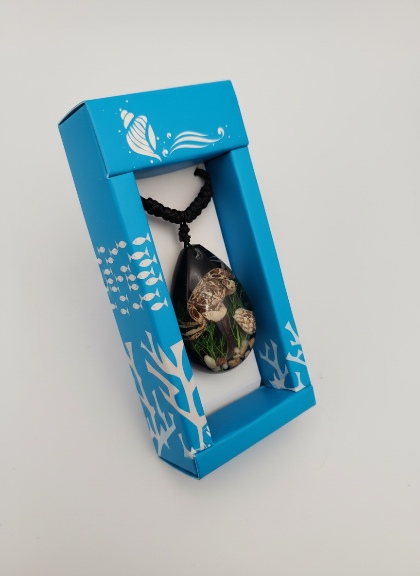 Sea Crab Pendant Angled View