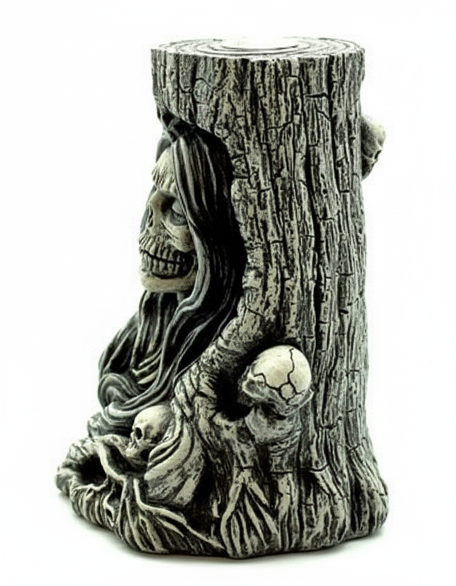 Side view of Female Reaper Incense Burner